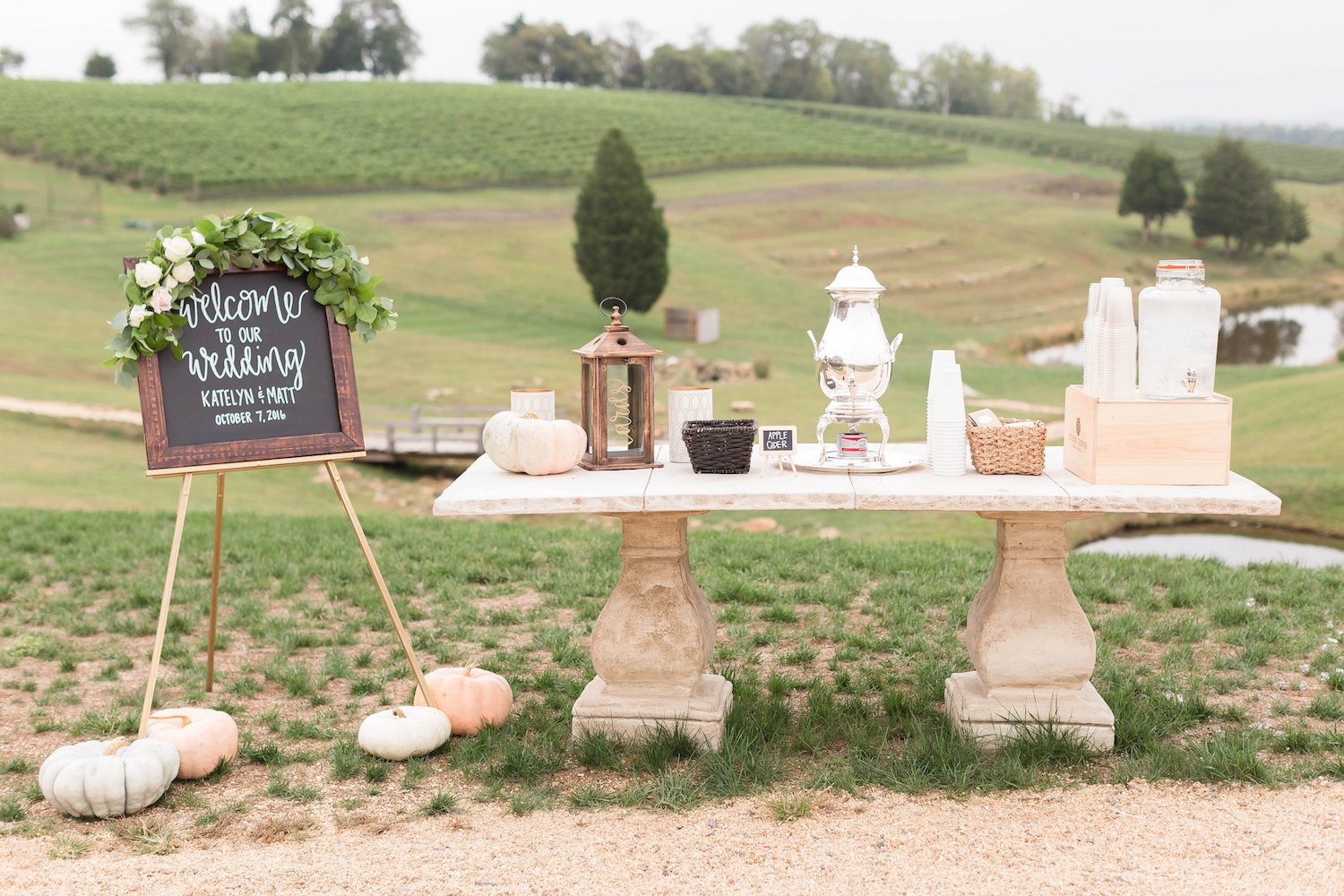 Gorgeous setting at Stone Tower Winery, Loudoun County, Virginia, Photography by Candice Adelle.